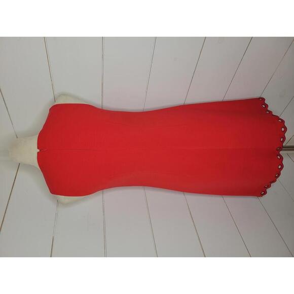 J Crew size 0 red knee length dress - Picture 2 of 5